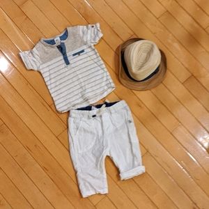 H&M beach summer outfit with hat